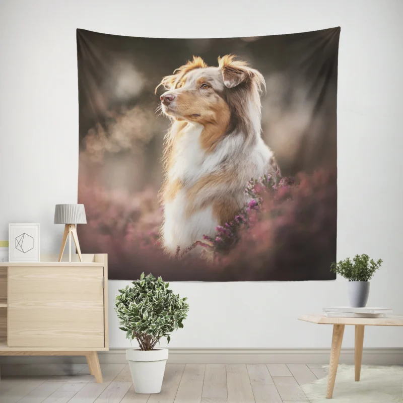 A Breed of Canine Versatility  Australian Shepherd Wall Tapestry