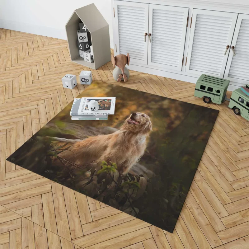 A Captivating Ensemble: Spaniel Quartet Floor Rug 1