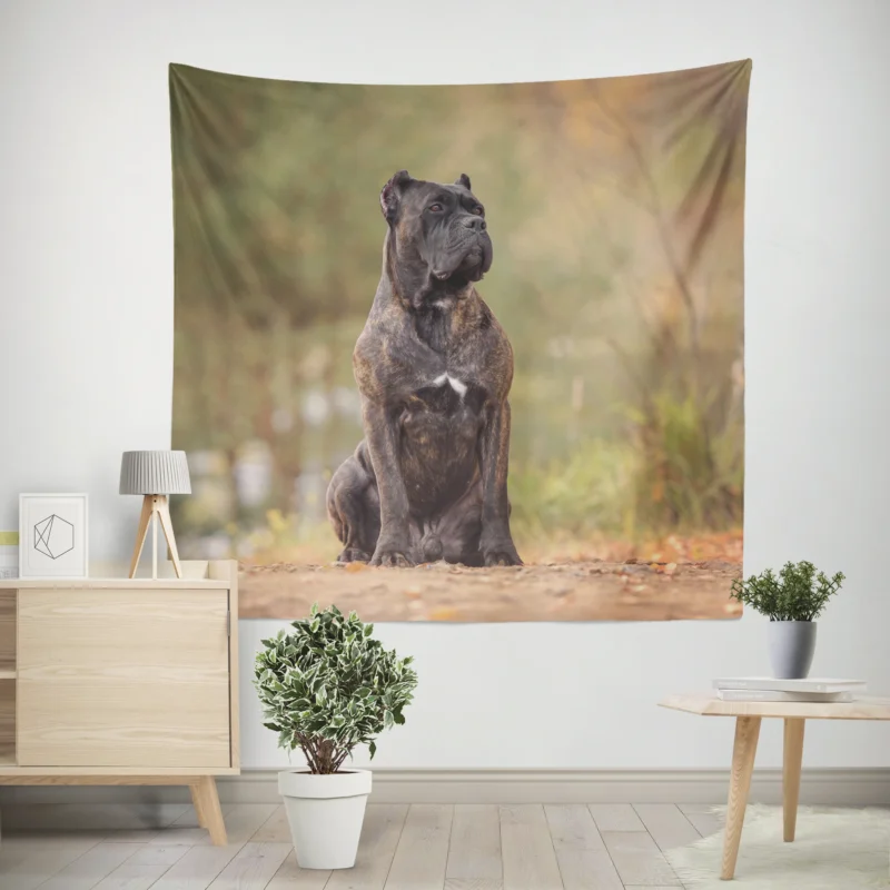 A Gaze of Strength  Cane Corso Quartet Wall Tapestry