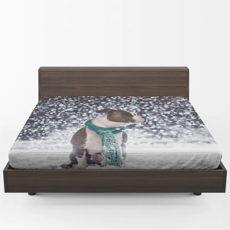 A Pibble Christmas: Pit Bull Quartet Fitted Sheet 1