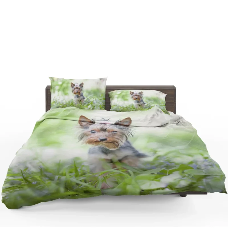 A Portrait of Tenacity: Terrier Quartet Bedding Set