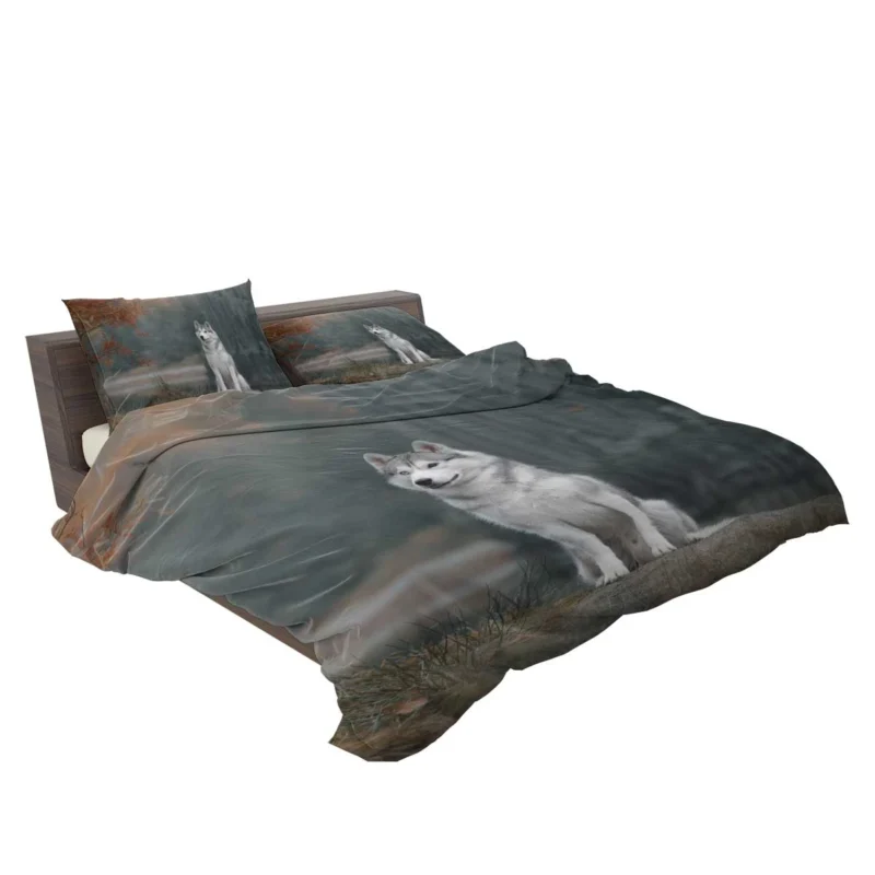 A Quartet of Elegance: Husky Depth of Field Bedding Set 2