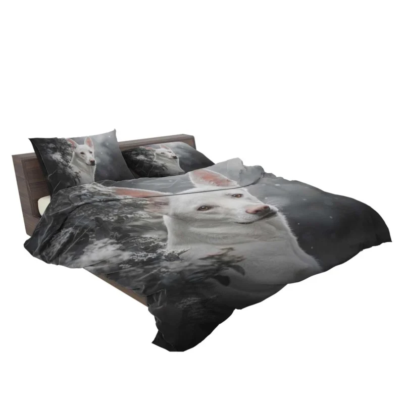 A Study in Radiance: White Shepherd Quartet Bedding Set 2