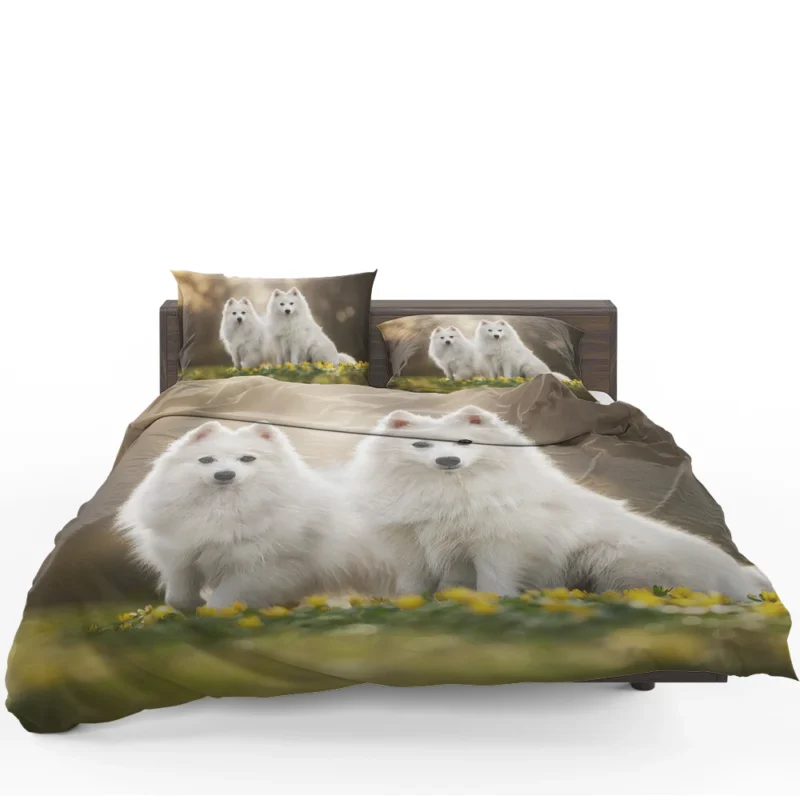 Admiring a Delicate Flower: Spitz Quartet Bedding Set