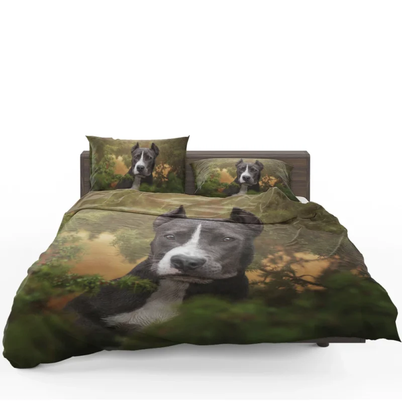 American Staffordshire Excellence: Bull Terrier Quartet Bedding Set