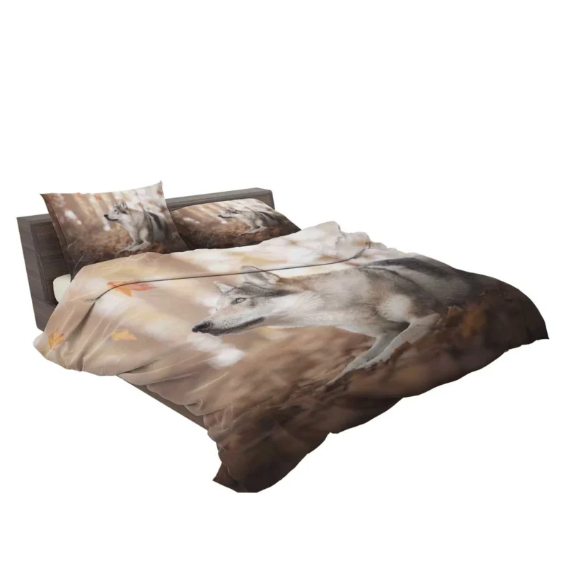 Amidst Bokeh Delight: Wolfdog Quartet Bedding Set 2