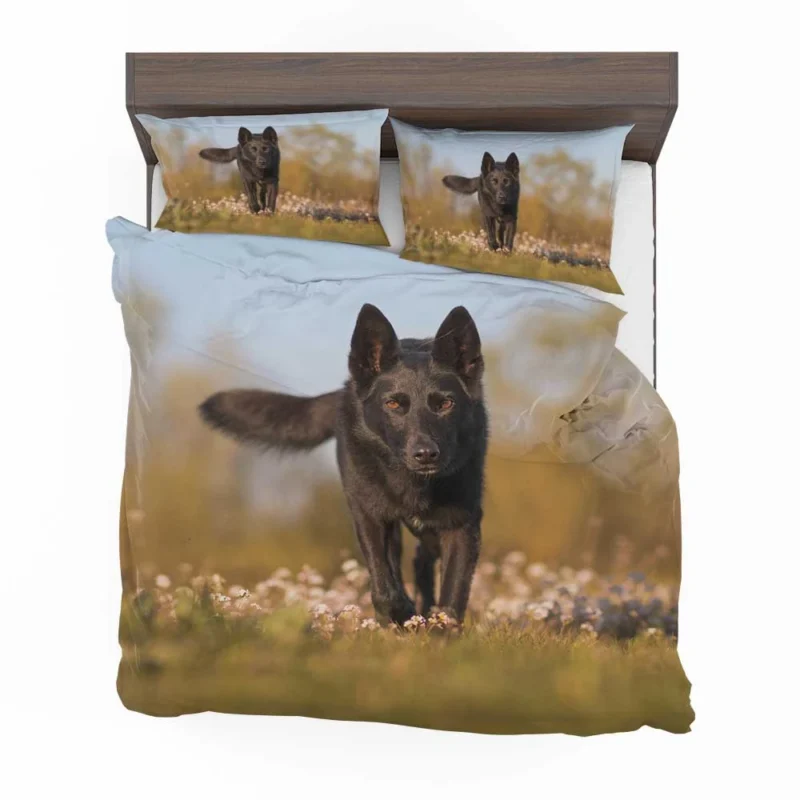 Australian Beauty Quartet: Kelpie in Flower Field Bedding Set 1