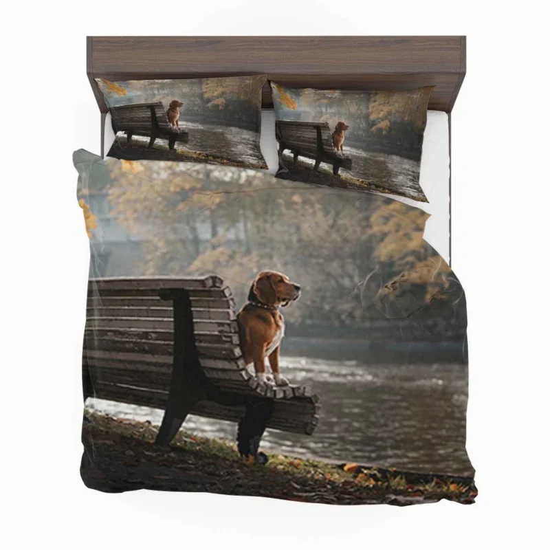 Beagle and Bench Moments: Beagle Bedding Set 1