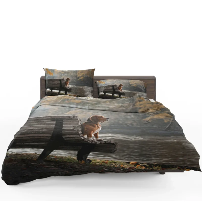 Beagle and Bench Moments: Beagle Bedding Set