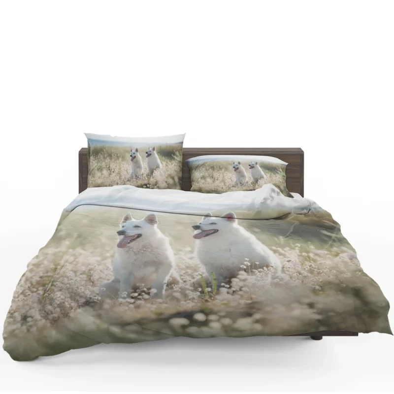 Berger Blanc Suisse Elegance in Depth Of Field Bedding Set