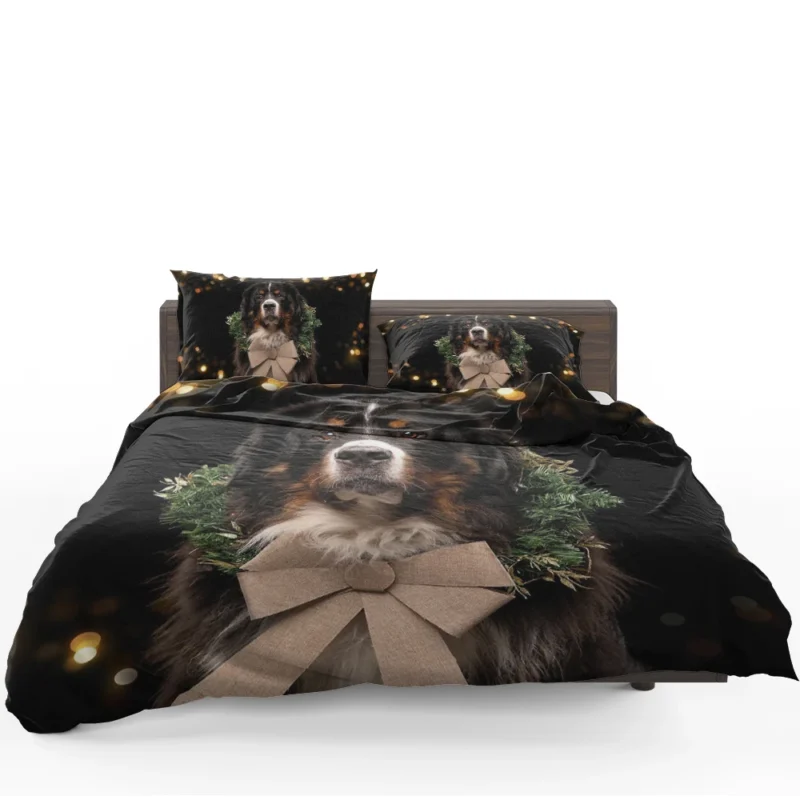 Bernese Majesty in Brave Dog: Bernese Mountain Dog Bedding Set