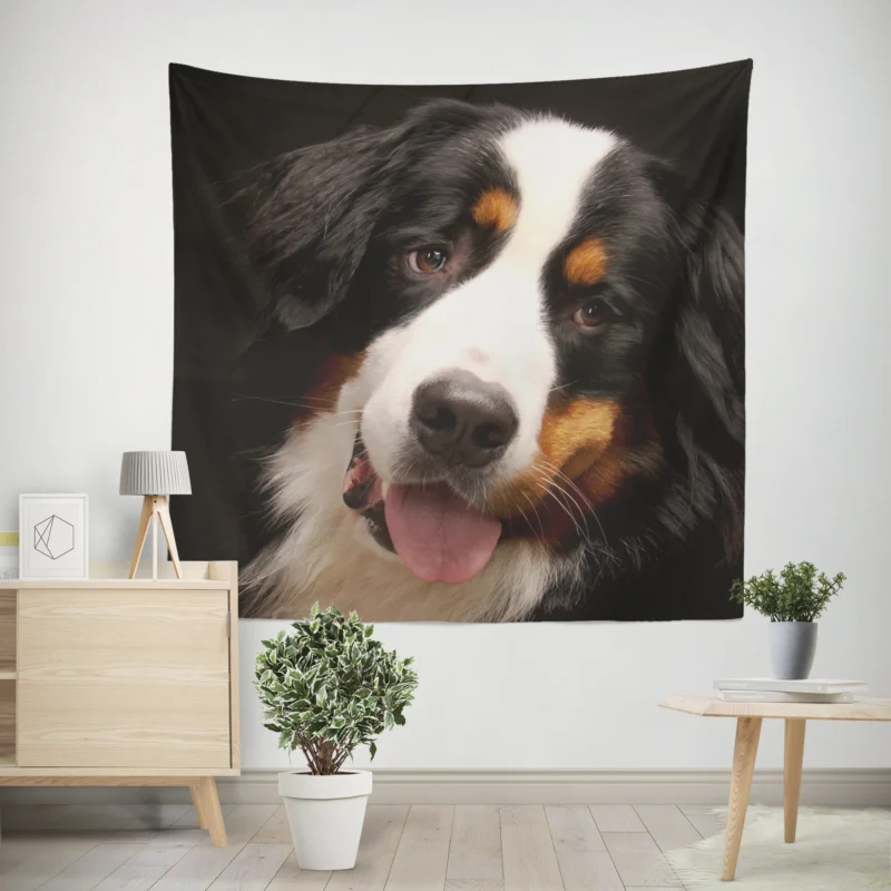 Bernese Mountain Dog Beauty  Bernese Mountain Dog Wall Tapestry