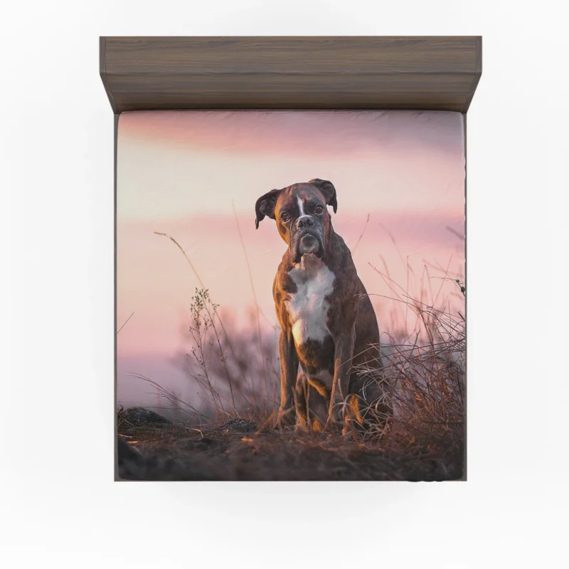 Boxer (Dog) in Depth Of Field: Boxer Fitted Sheet