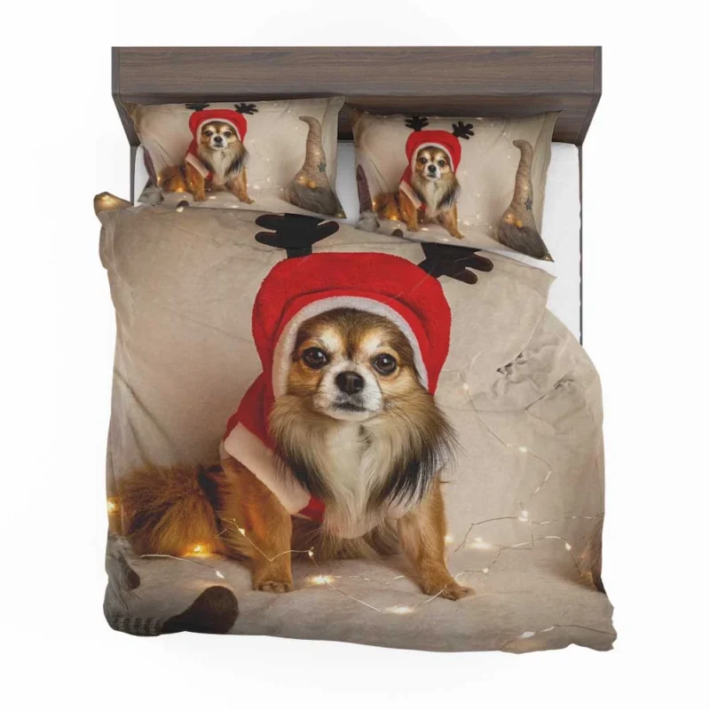 Calm Tiny Treasures: Chihuahua Quartet Bedding Set 1