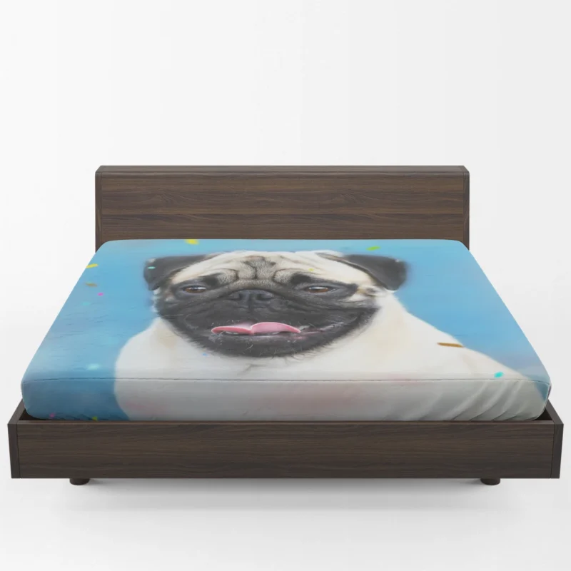 Canine Beauty Dog: Pug Quartet Fitted Sheet 1