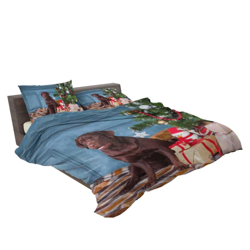 Canine Joy Unleashed: Labrador Gift Quartet Bedding Set 2