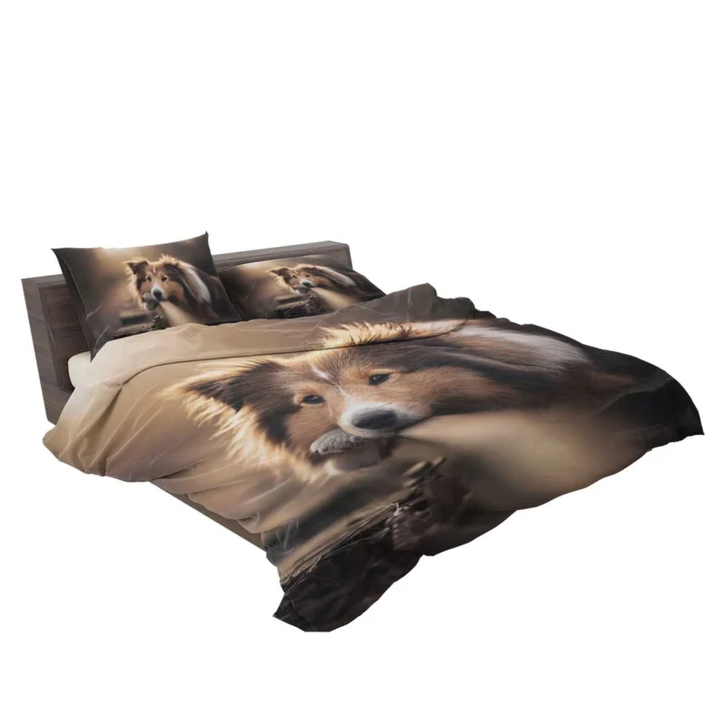 Canine Majesty: Scottish Shepherd Quartet Bedding Set 2