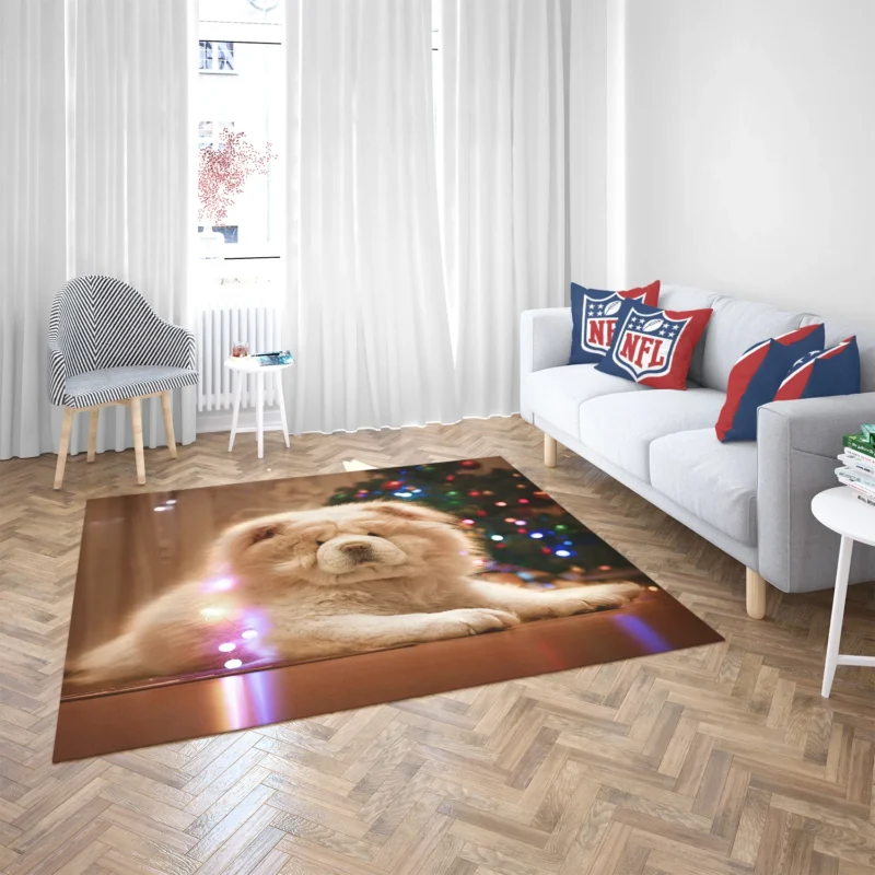 Captivating Chow Charm in Fourfold Floor Rug 2