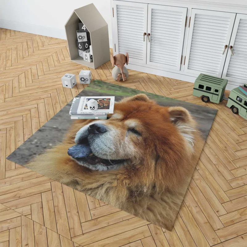 Celebrating Chow Chow Charm Floor Rug 1