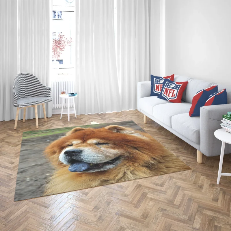 Celebrating Chow Chow Charm Floor Rug 2