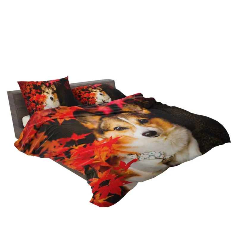 Celebrating Corgi Charm: Corgi Wallpaper Bedding Set 2