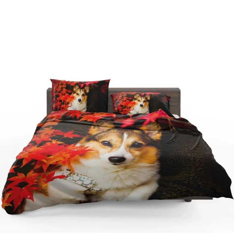 Celebrating Corgi Charm: Corgi Wallpaper Bedding Set