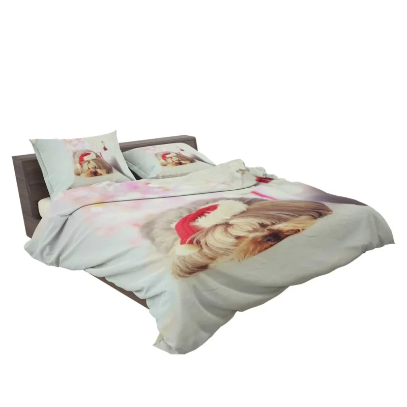 Close-Up in Elegance: Yorkshire Terrier Quartet Bedding Set 2