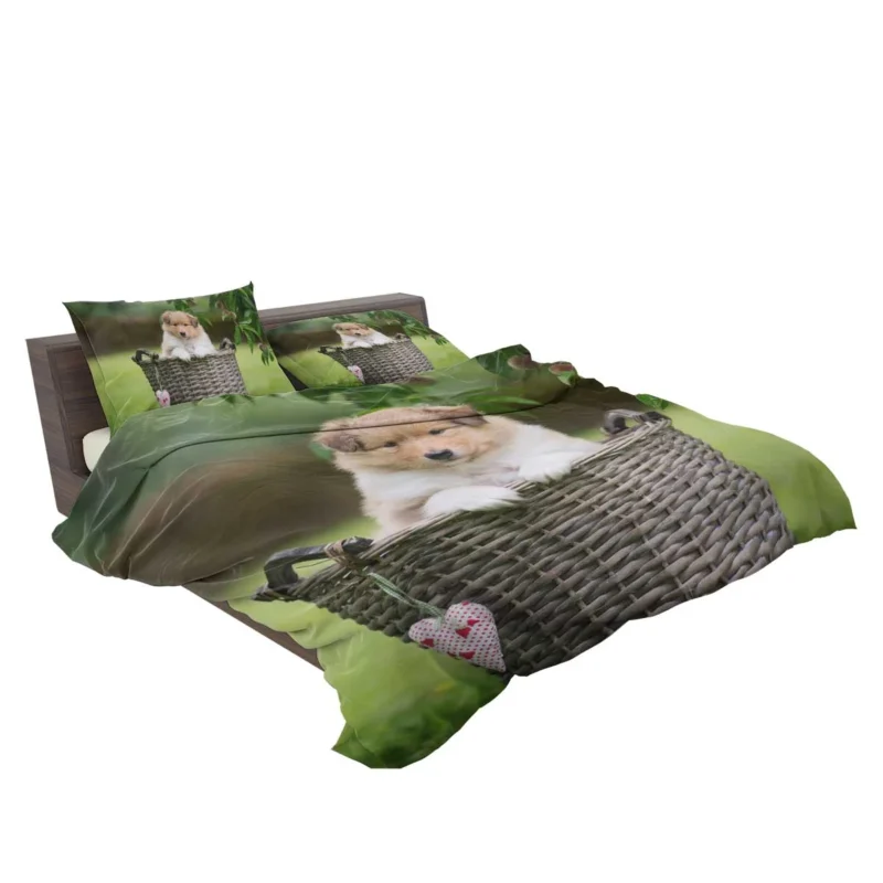 Collie Beauty: Rough Collie Quartet Bedding Set 2