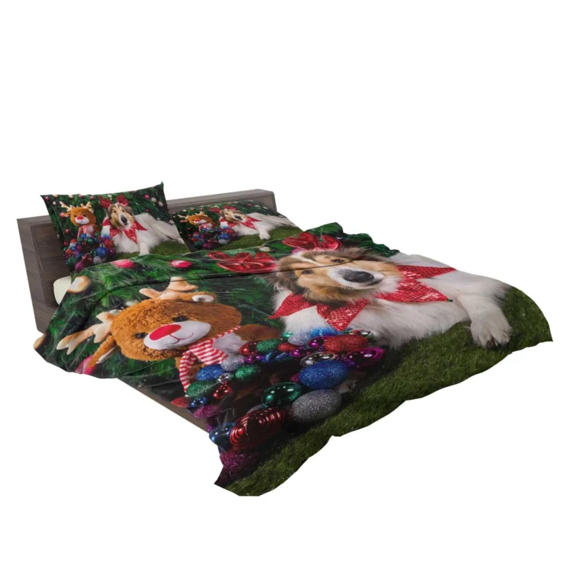 Collie Muzzle Moments: Rough Collie Quartet Bedding Set 2