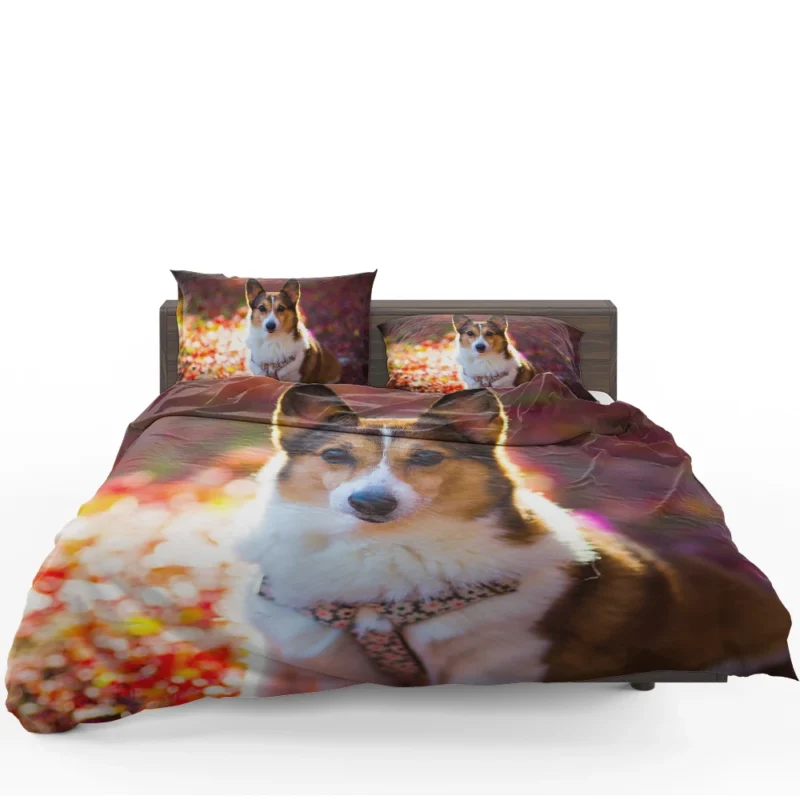 Corgi Cuteness: Fourfold Quartet Bedding Set