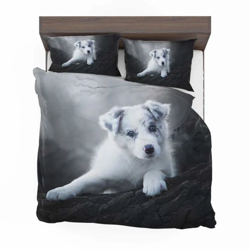 Cute Ba Puppies: Australian Shepherd Puppy Bedding Set 1