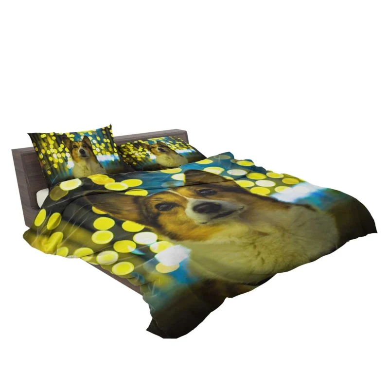 Cute Charm: Fourfold Corgi Quartet Bedding Set 2