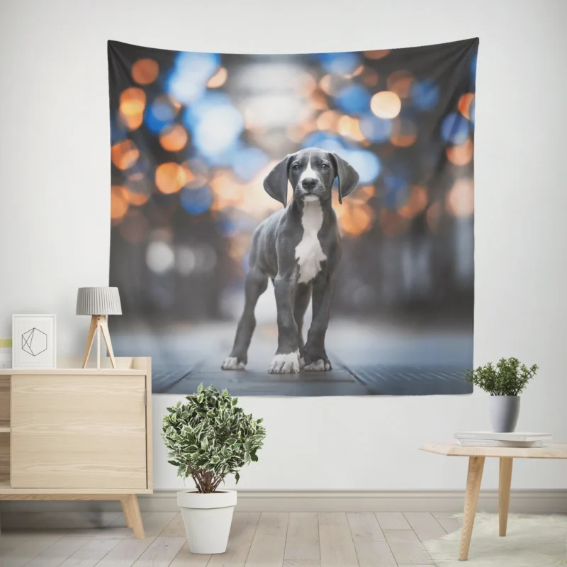 Cute and Playful Bundle  Weimaraner Puppies Wall Tapestry