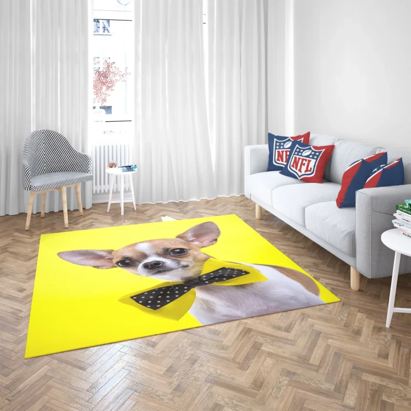 Dainty and Delightful: Chihuahua Quartet Floor Rug 2