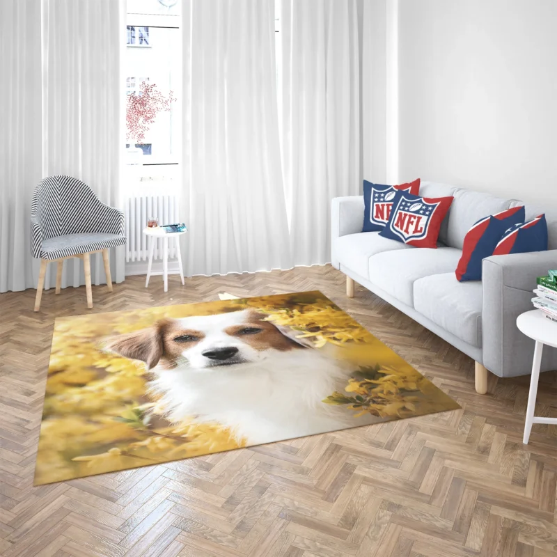 Dutch Canine Charm: Kooikerhondje Quartet Floor Rug 2