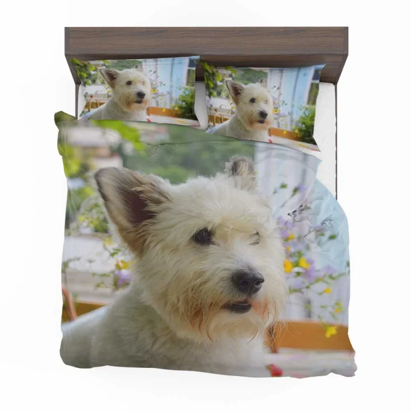 Elegance Galore: West Highland White Terrier Quartet Bedding Set 1