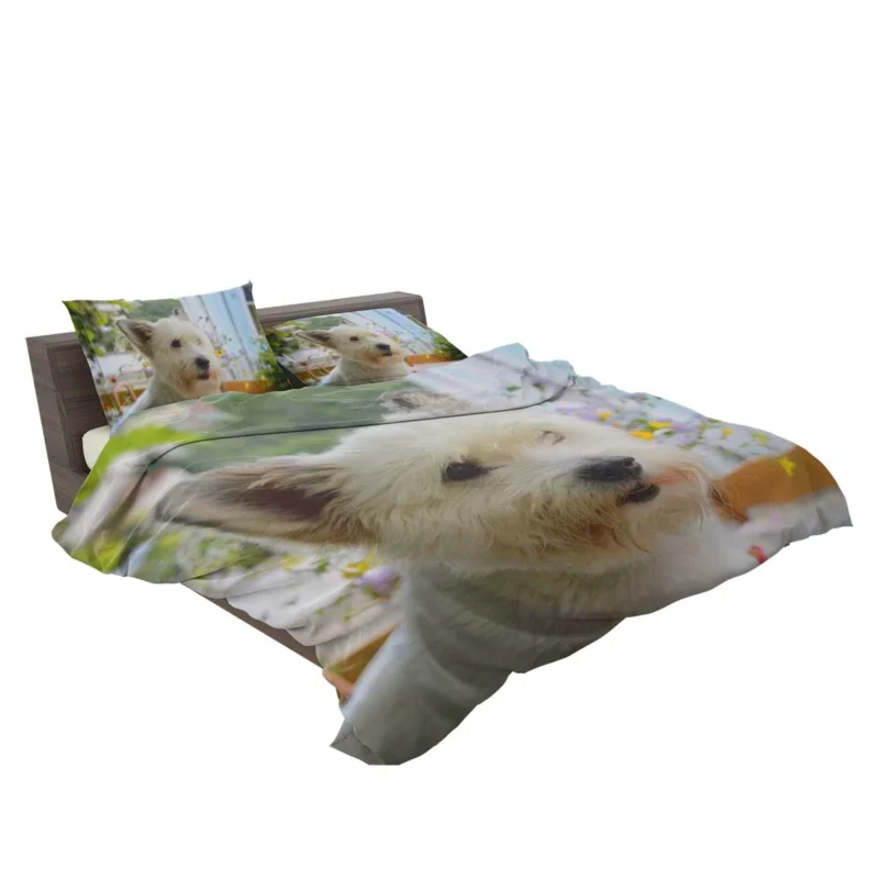 Elegance Galore: West Highland White Terrier Quartet Bedding Set 2