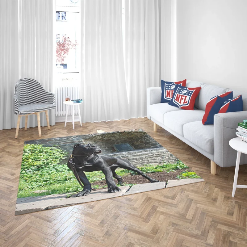 Elegance in Fourfold: Cane Corso Quartet Floor Rug 2