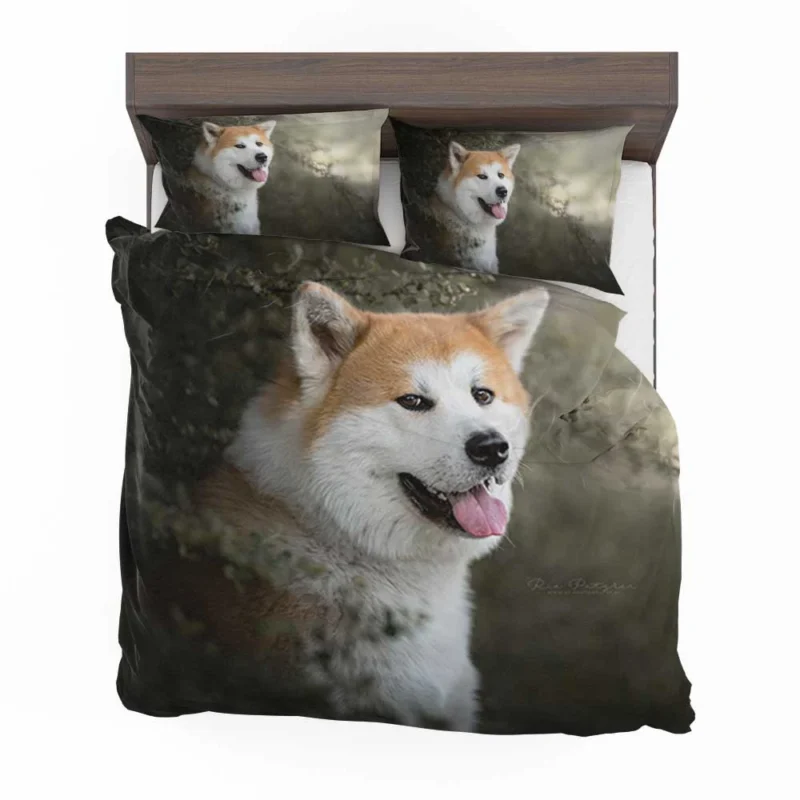 Elegance in Fourfold: The Akita Quartet Bedding Set 1