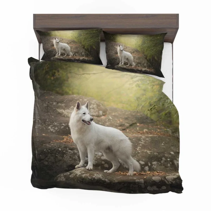 Elegance in Harmony: White Shepherd Quartet Bedding Set 1