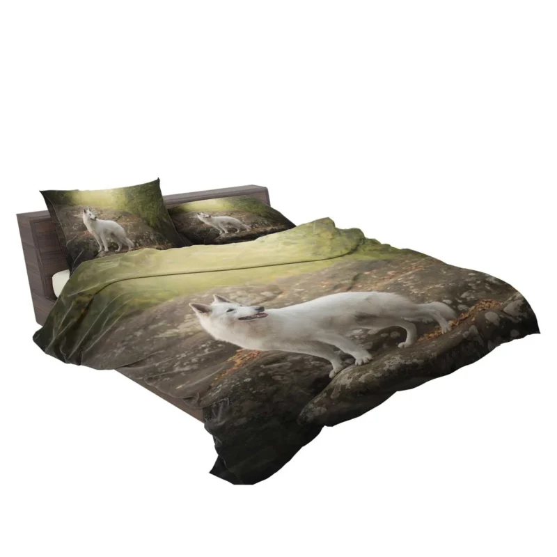 Elegance in Harmony: White Shepherd Quartet Bedding Set 2