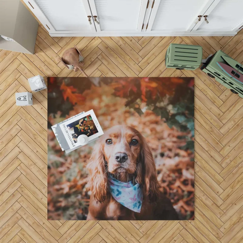 English Elegance with Cocker Spaniels Floor Rug