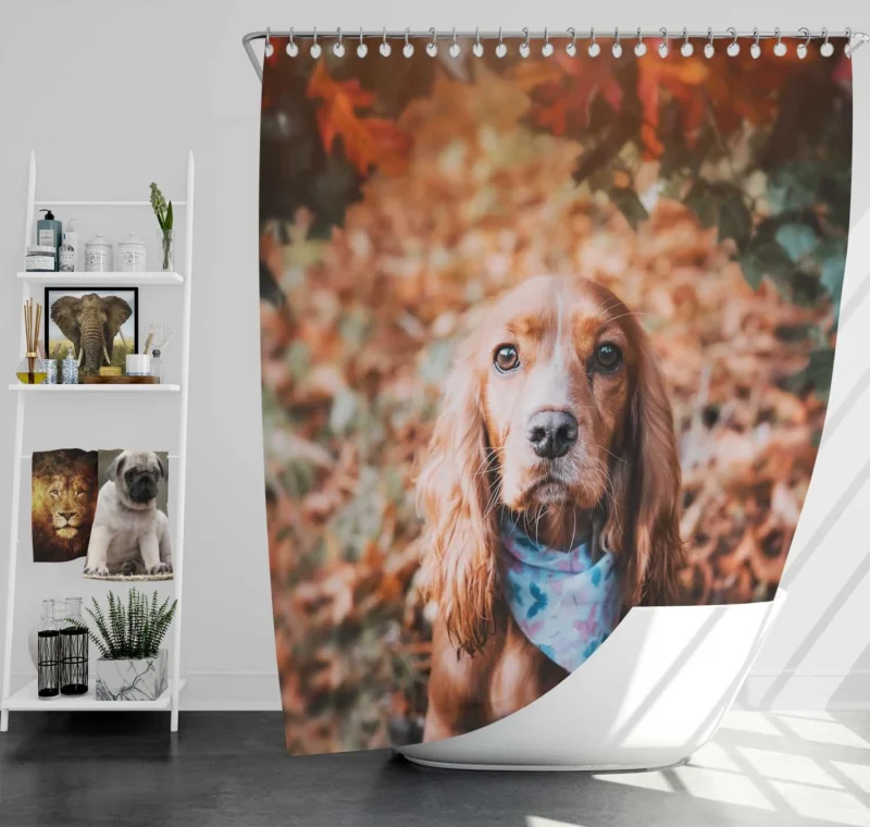 English Elegance with Cocker Spaniels Shower Curtain