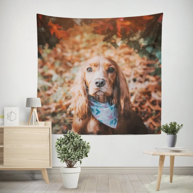 English Elegance with Cocker Spaniels Wall Tapestry