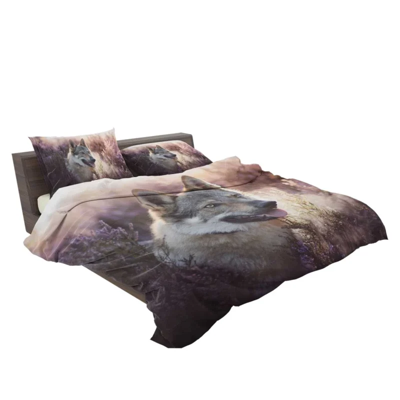 Enigmatic and Compelling: Wolfdog Quartet Bedding Set 2