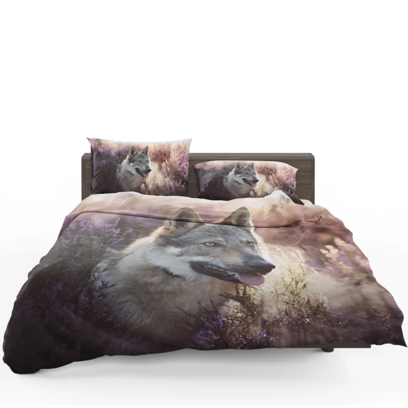 Enigmatic and Compelling: Wolfdog Quartet Bedding Set