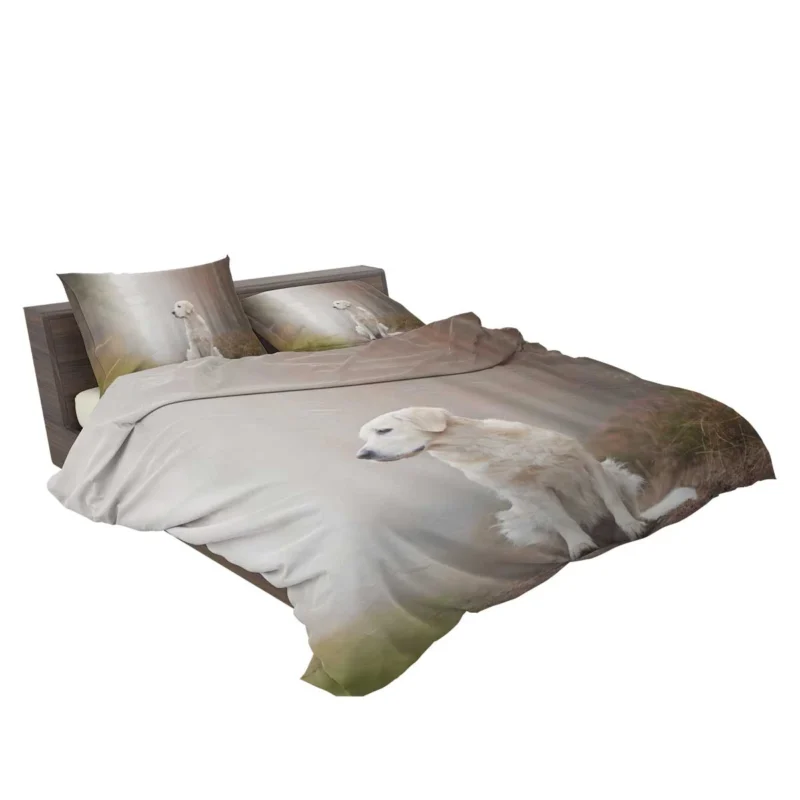 Ethereal Beauty: Labrador Forest Fog Quartet Bedding Set 2