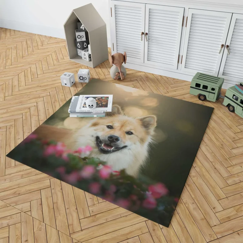 Eurasier Pint-Sized Fluffballs: Puppies Floor Rug 1