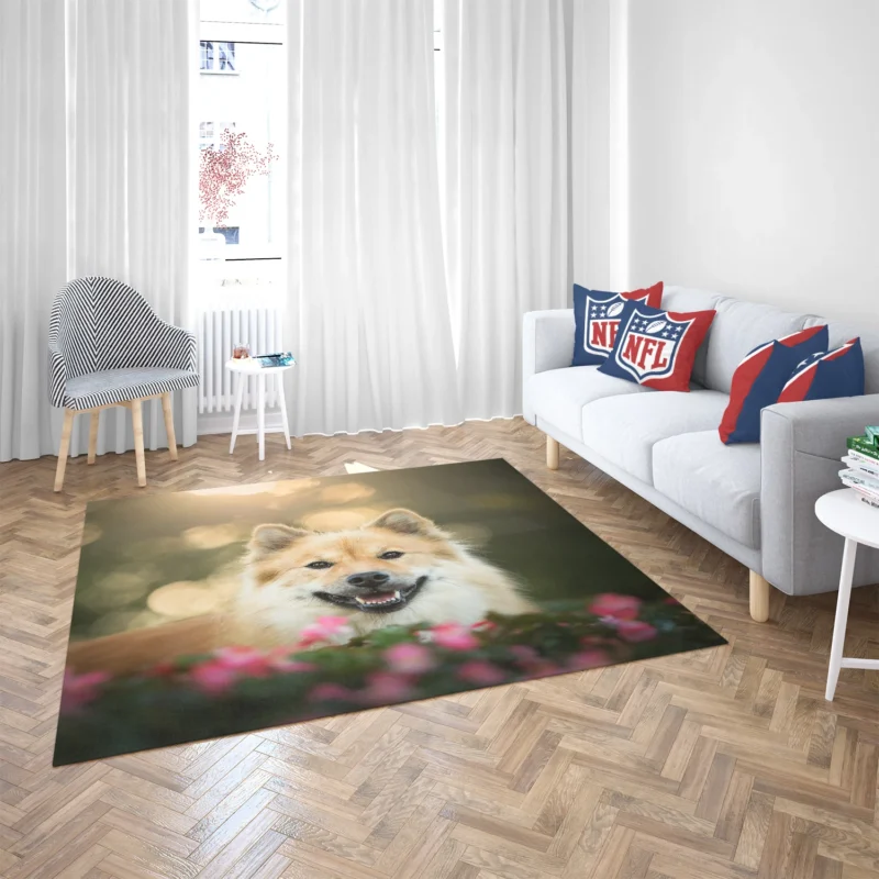 Eurasier Pint-Sized Fluffballs: Puppies Floor Rug 2