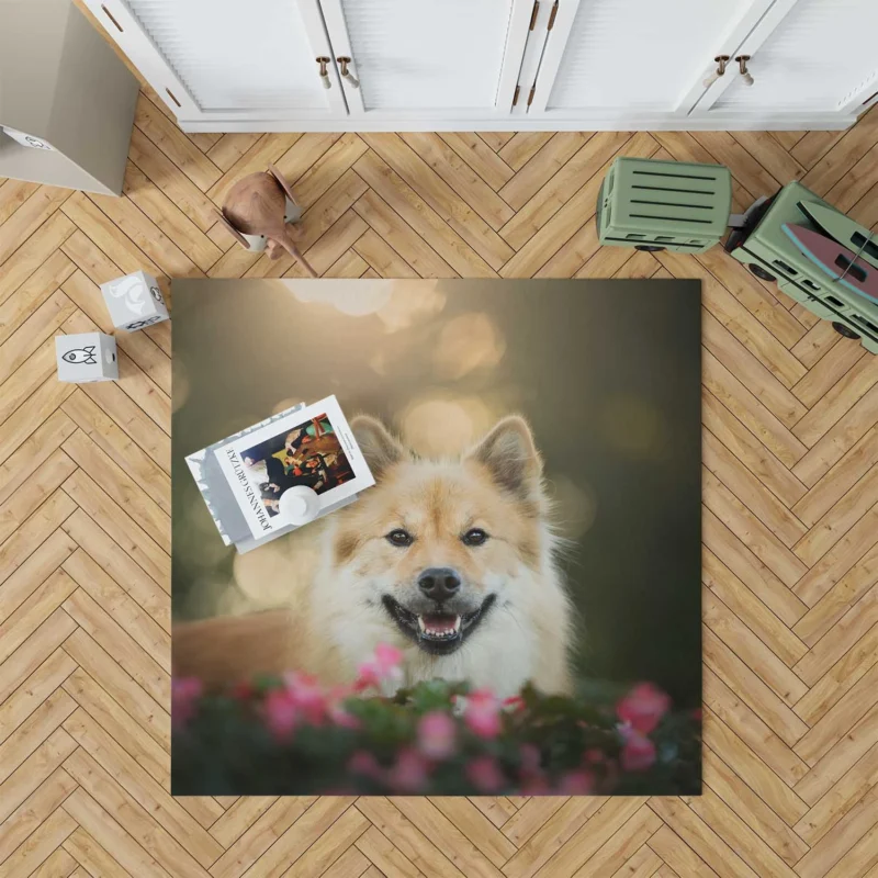 Eurasier Pint-Sized Fluffballs: Puppies Floor Rug